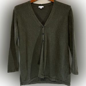 J Jill sage green cardigan small petite